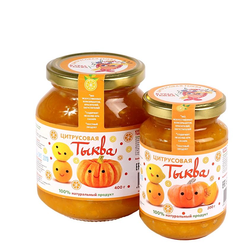 Варенье "Цитрусовая тыква" 400 г