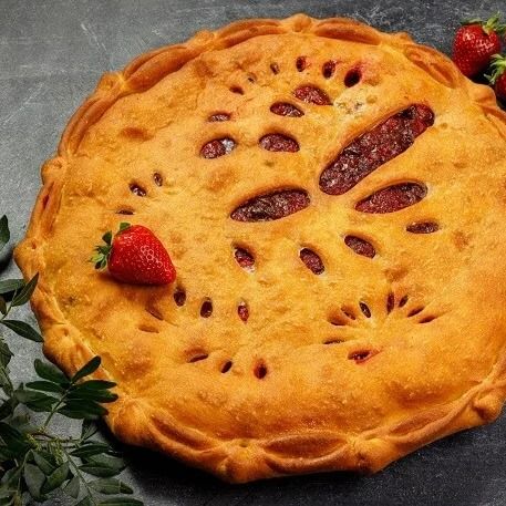 ПИРОГ С КЛУБНИКОЙ, 1 кг. ПИРОГ С КЛУБНИКОЙ, 1 кг.