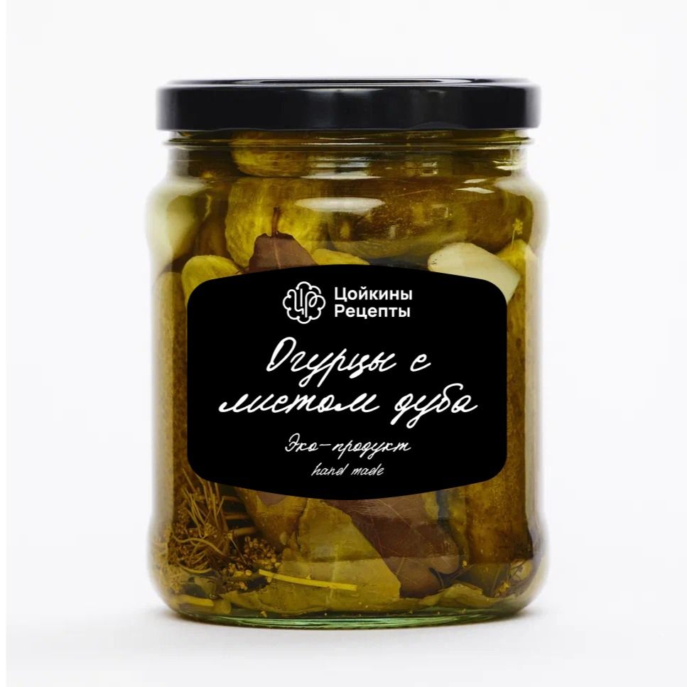 Огурцы с листом дуба Огурцы с листом дуба