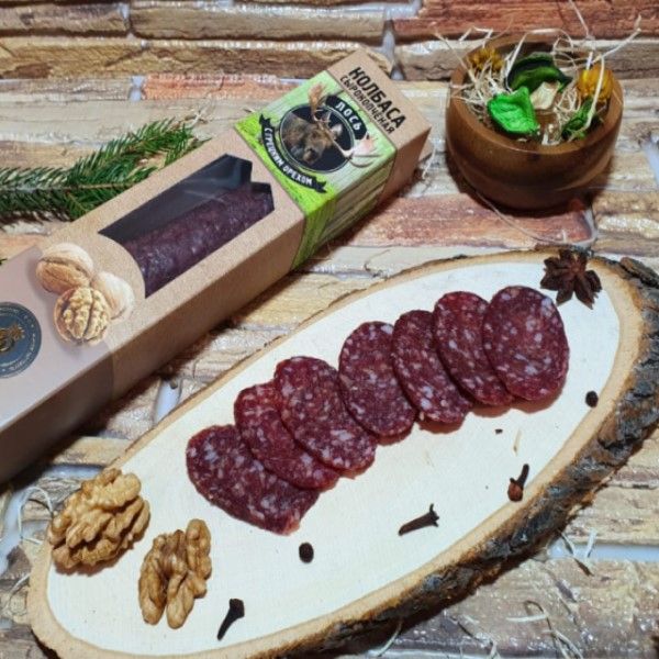 Колбаса из мяса Лося с грецким орехом Колбаса из мяса Лося с грецким орехом