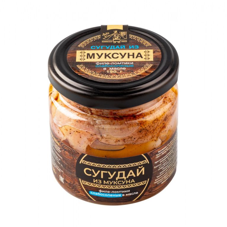 Сугудай из филе муксуна в масле 190гр - упаковка 1 Шт.