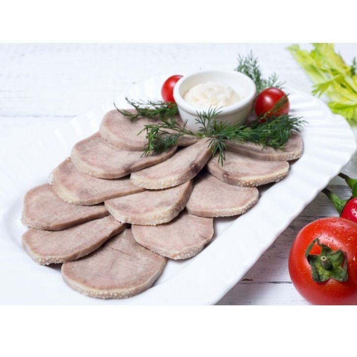 Язык говяжий отварной