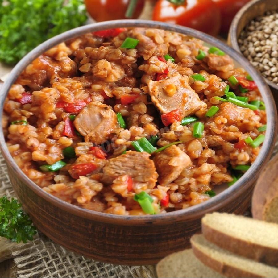 Каша гречневая с мясом