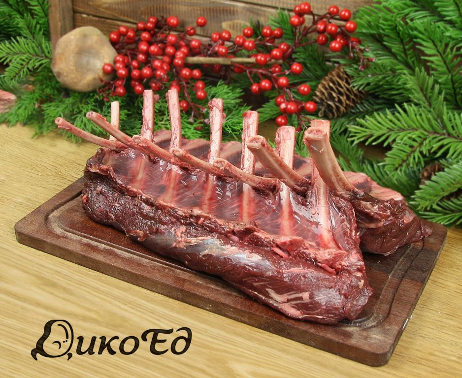 Корейка пятнистого оленя  на кости - упаковка 1.3 Кг.