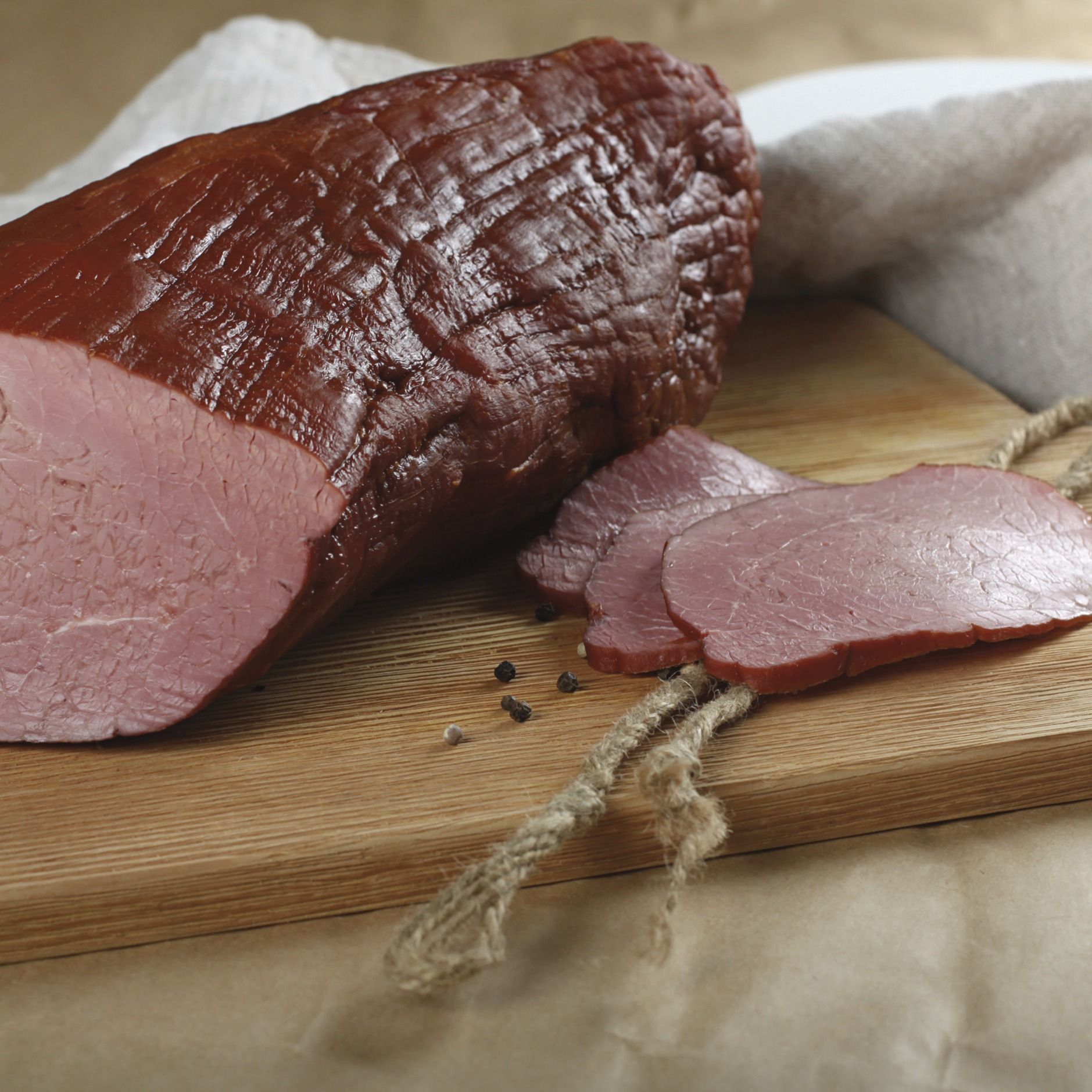 Говядина копчено-вареная