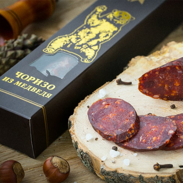 Колбаса чоризо из мяса медведя Колбаса чоризо из мяса медведя