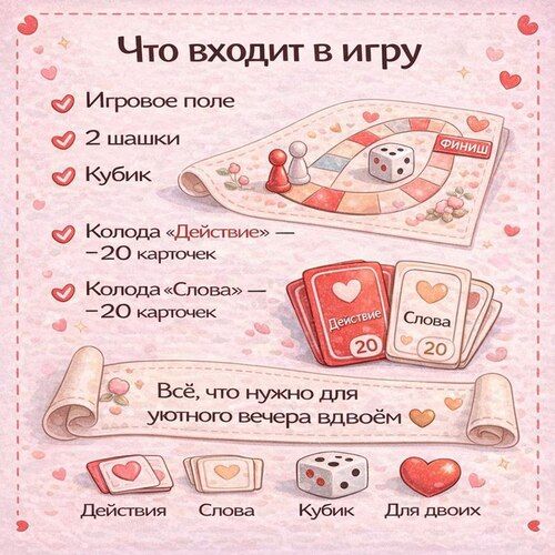 Игра для пар «Стать ближе» со сладостями-9
