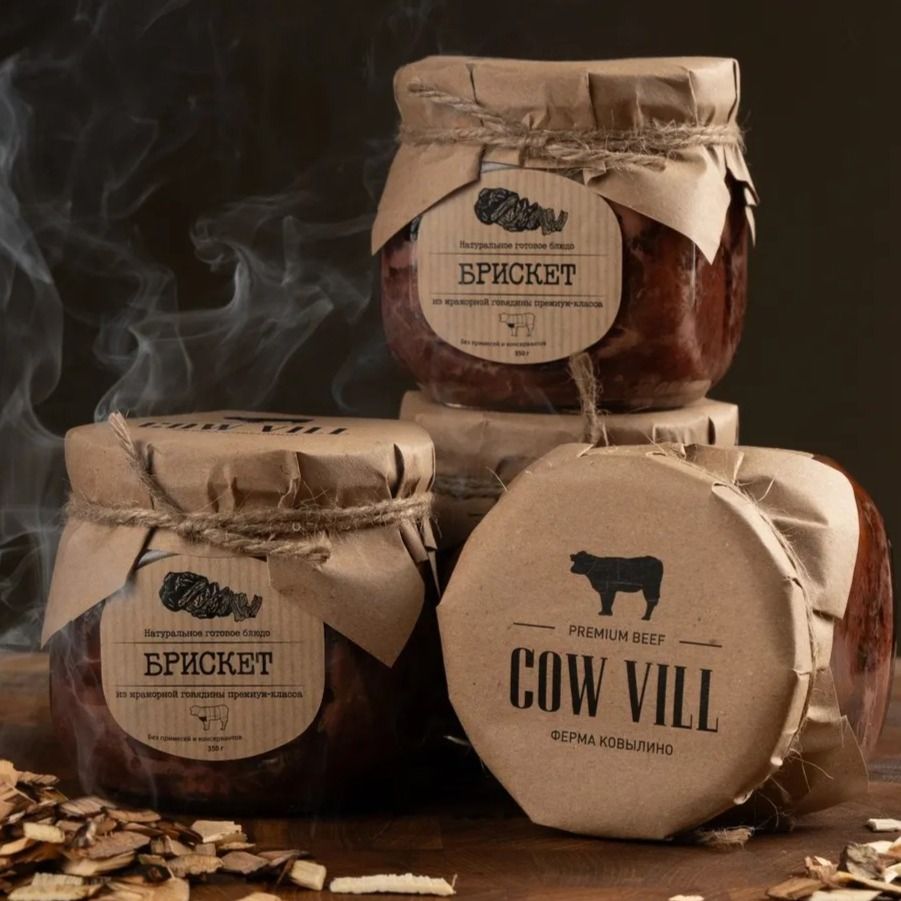Мраморная Говядина Cow Vill Брискет 350г Мраморная Говядина Cow Vill Брискет 350г