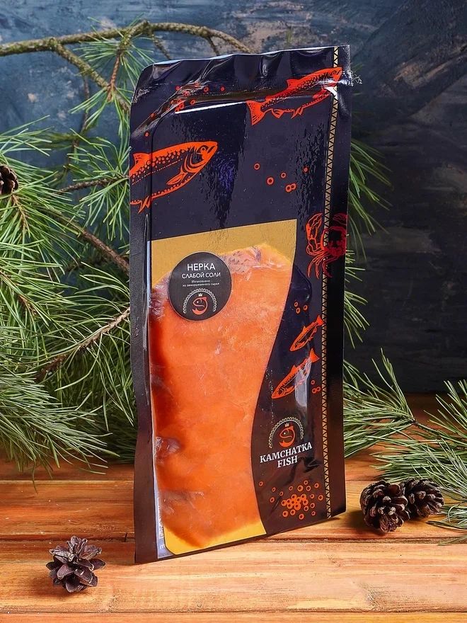 Нерка слабосоленая филе-ломтики 150 гр, Камчатка-3