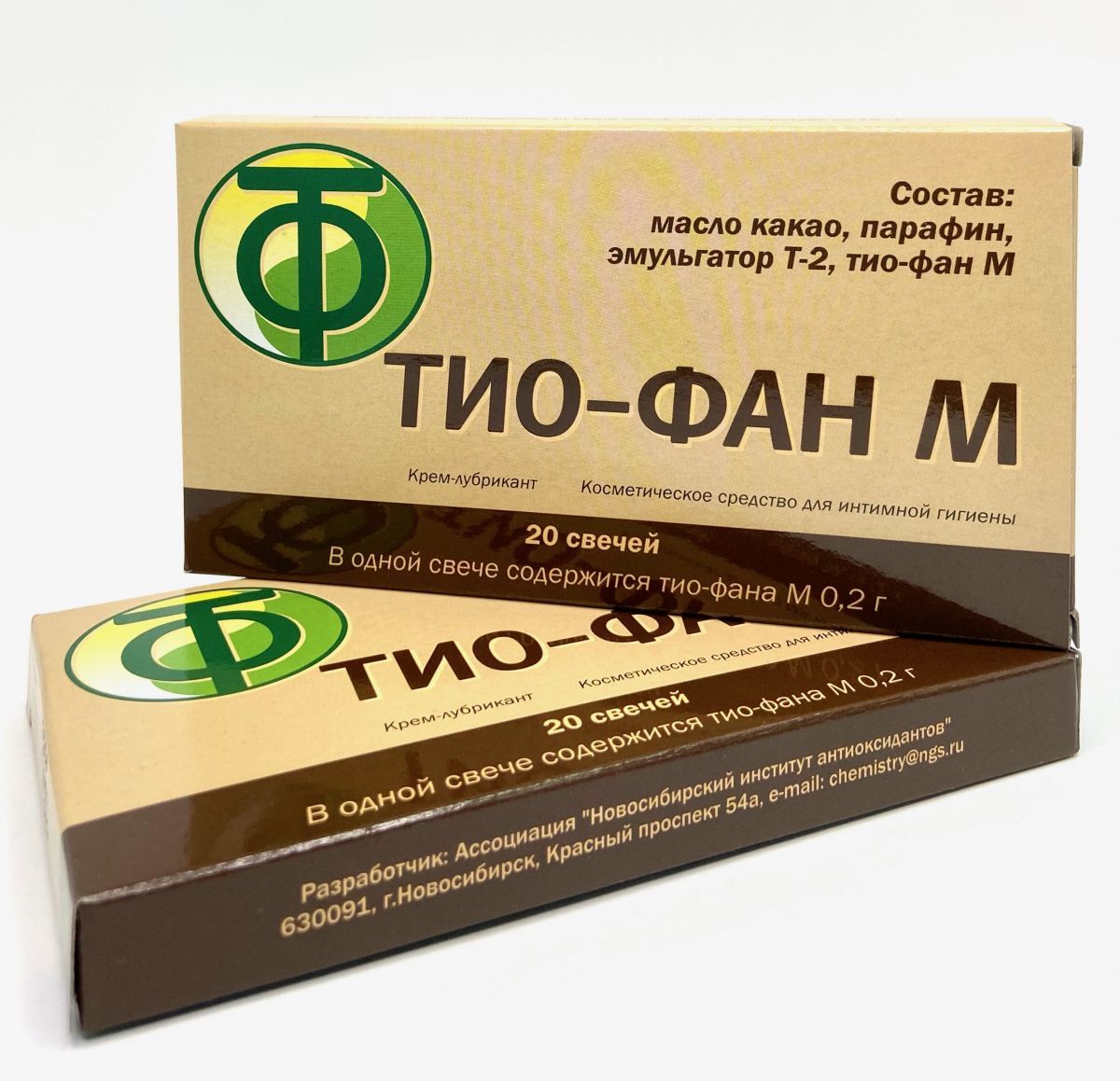 Тиофан М свечи с маслом какао 20 штук по 0,2 г Тиофан М свечи с маслом какао 20 штук по 0,2 г
