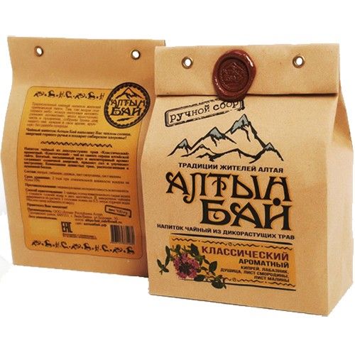 Чай из дикорастущих трав КЛАССИЧЕСКИЙ ароматный, крафт 100 гр.-9