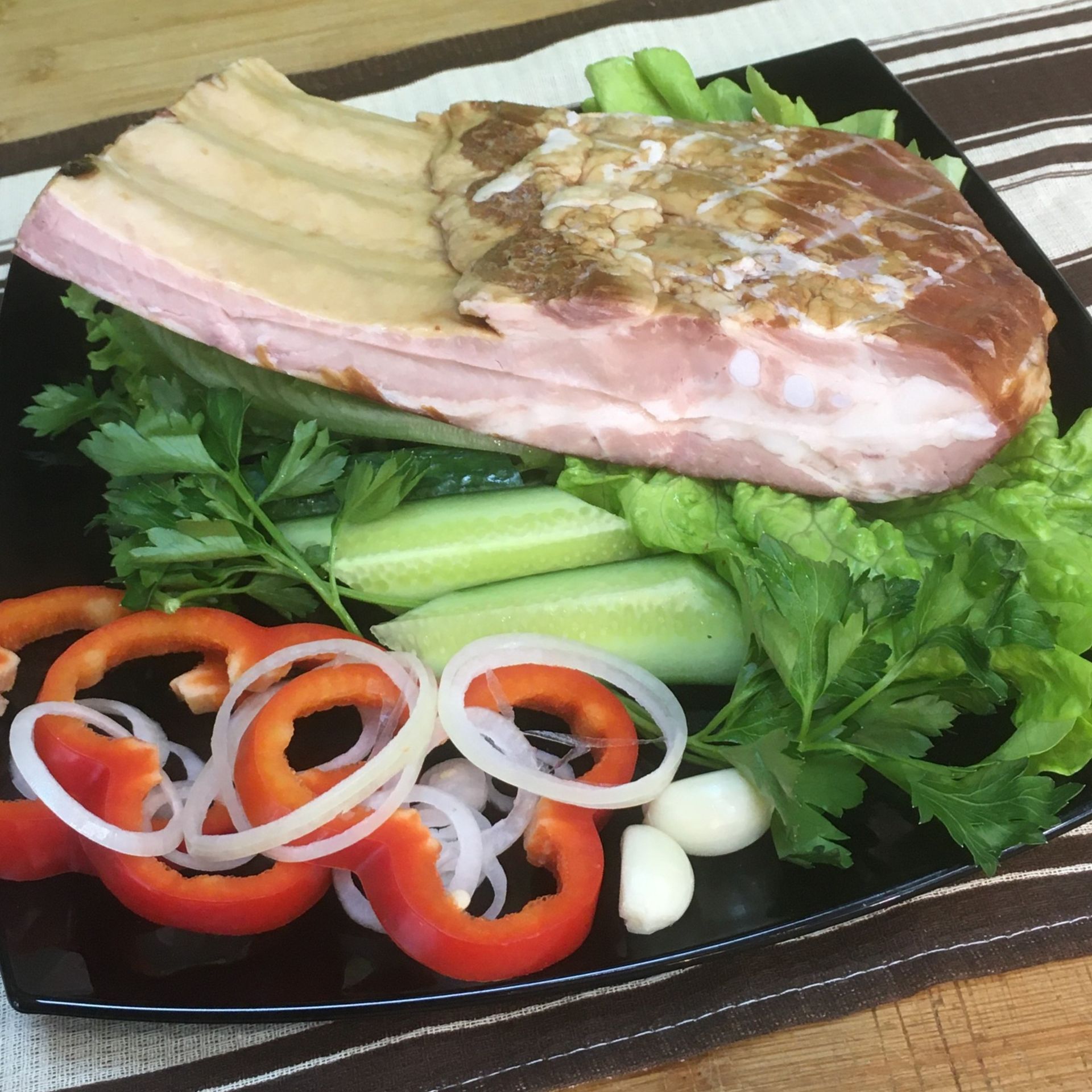 Ребро свиное варено-копченое