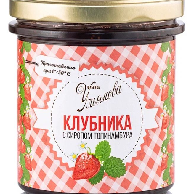 Клубника в сиропе топинамбура