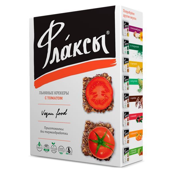 Флаксы с томатом Компас здоровья, 150 г-3 Флаксы с томатом Компас здоровья, 150 г-3