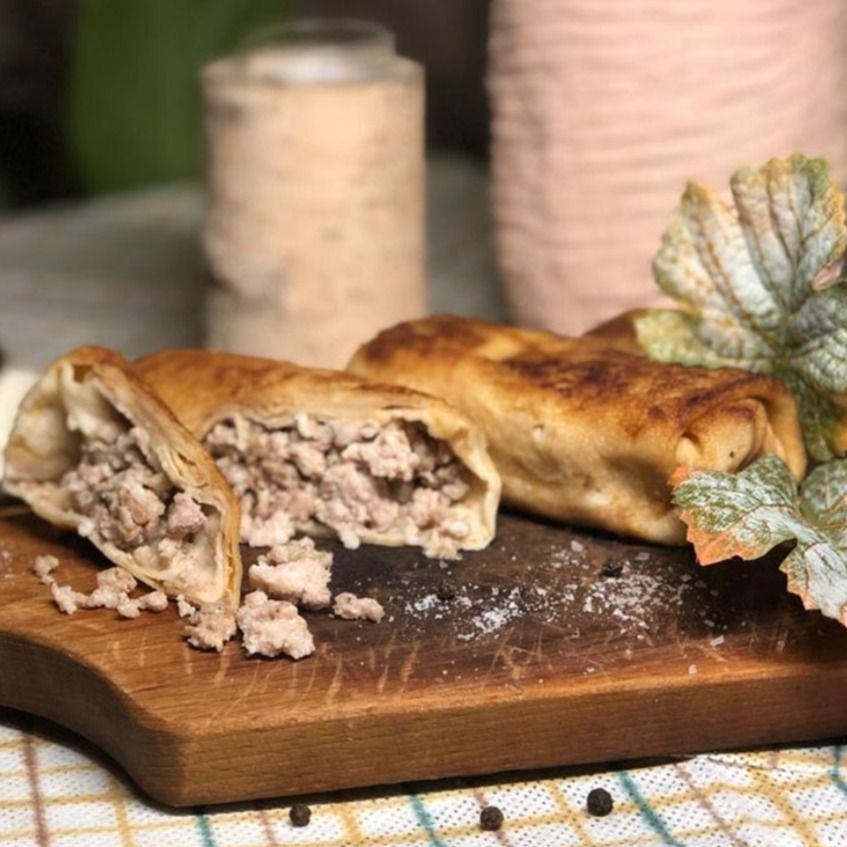 Блины с мясом цыплёнка