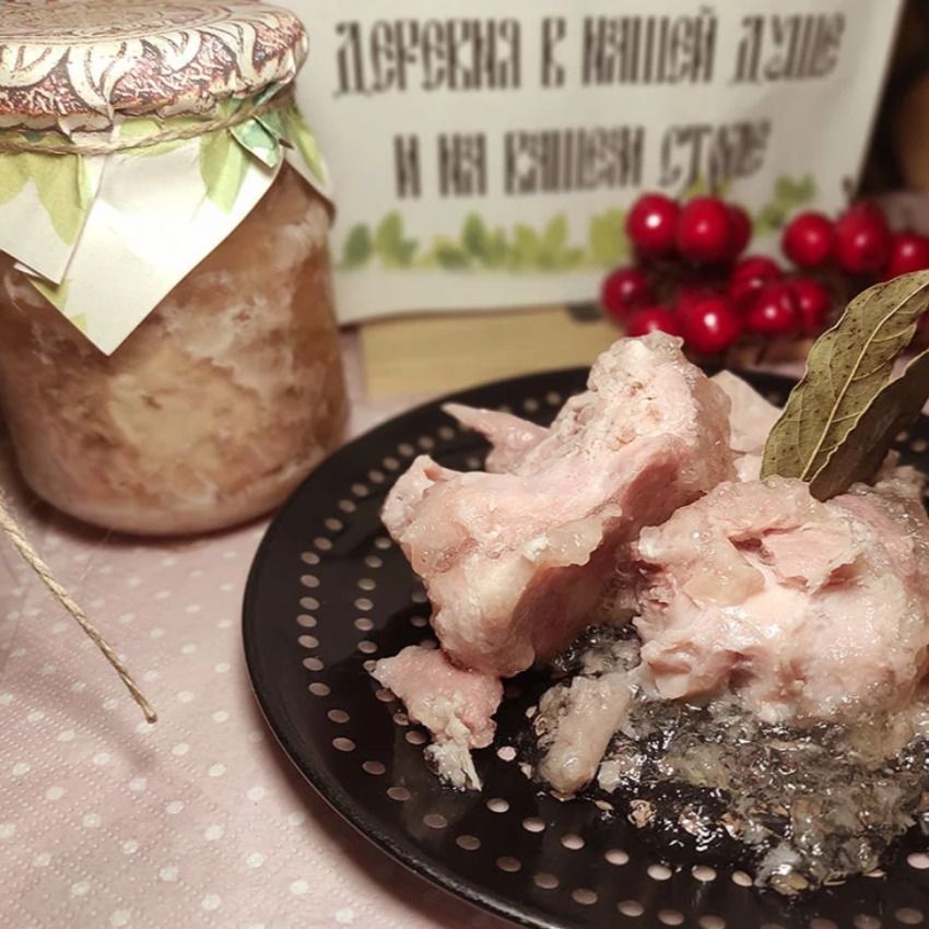 Тушёнка из мяса цыплёнка