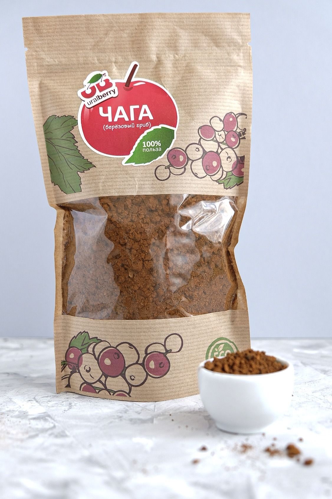 ЧАГА Берёзовый гриб, 130 гр.