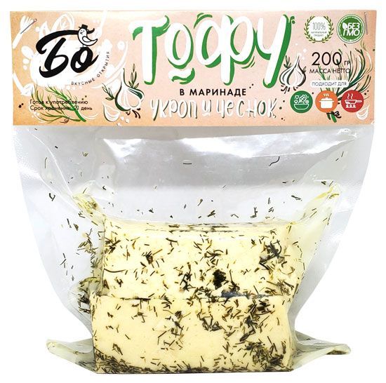 Сыр тофу укроп и чеснок Бо, 250 г