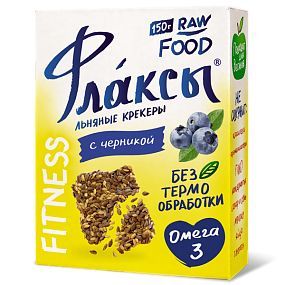 Флаксы с черникой Компас здоровья, 150 г Флаксы с черникой Компас здоровья, 150 г
