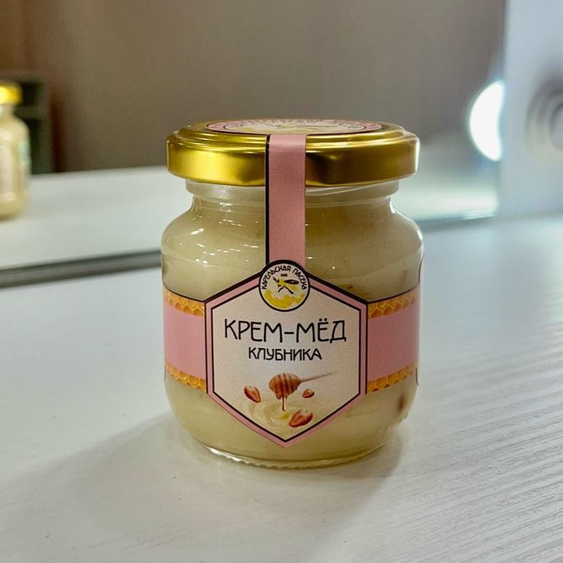 Крем-мёд "Клубника" 160 г. Крем-мёд "Клубника" 160 г.