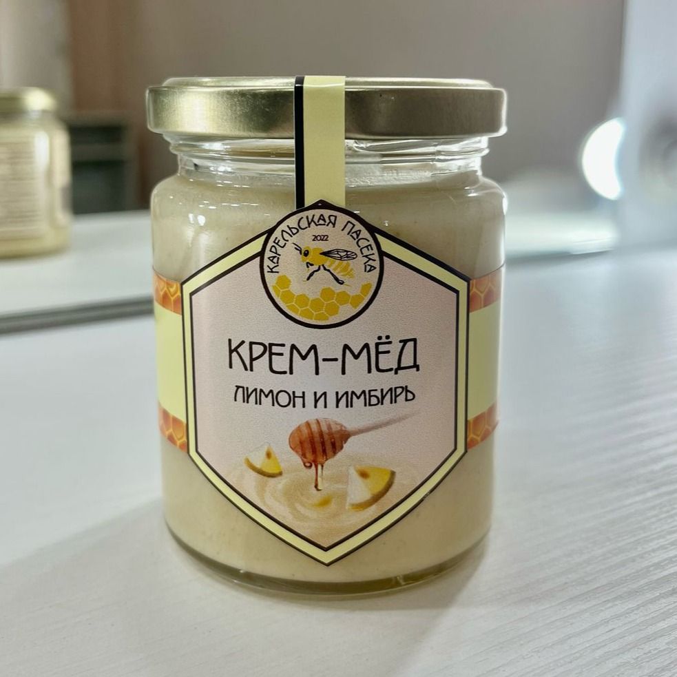 Крем-мёд "Лимон-имбирь" 350 г.