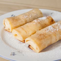 Блины с творогом