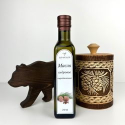 Масло кедровое холодного отжима сыродавленное