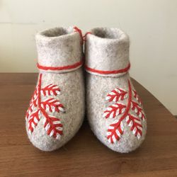 Тапки женские с отворотом, модель 015