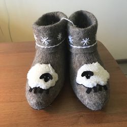 Тапки женские с отворотом, модель 016