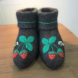 Тапки женские с отворотом, модель 020