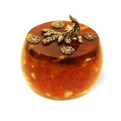 Шкатулка "Елочка" из янтаря