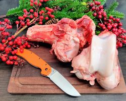 Косточки лося с хрящом 4 кг - упаковка 4 Кг.