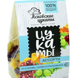 Цукаты  АССОРТИ из клюквы,тыквы и крыжовника