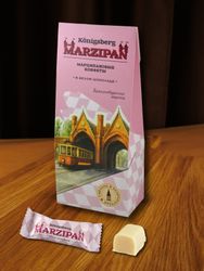 Марципановые конфеты в белом шоколаде, 135 гр
