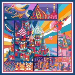 Платок "москва"