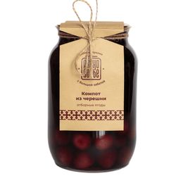 Домашний компот из черешни