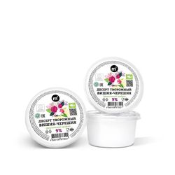 Творожный десерт 9%  с вишней и черешней