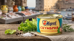 Скумбрия 5 Морей атлантическая филе в томатном соусе 175 грамм