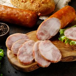 Колбаса куриная варёно-копчёная