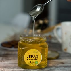 Мёд акации в стеклянной баночке – 600 грамм