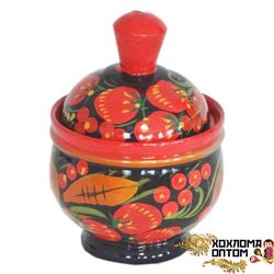 Солонка с хохломской росписью "Малая"
