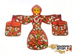 Набор разделочных досок хохлома "Русская красавица"