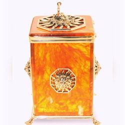 Коробочка для чая "Цезарь" из янтаря