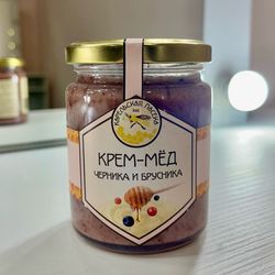 Крем-мёд "Черника-брусника" 350 г.