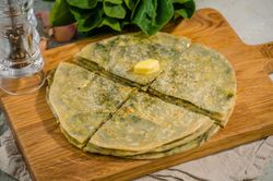 Хычины с творогом и зеленью