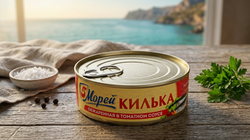 Килька 5 Морей в томате, 240 грамм