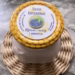 Крем-мед с жимолостью
