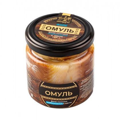 Омуль филе-ломтики слабой соли в масле 190гр - упаковка 1 Шт. Омуль филе-ломтики слабой соли в масле 190гр - упаковка 1 Шт.