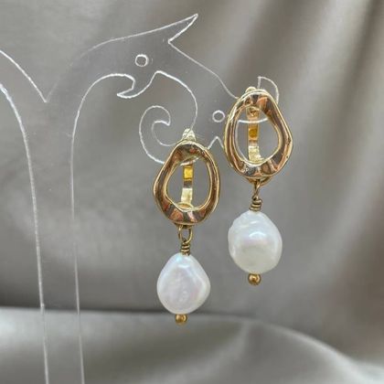 Серьги с Культивированным барочным жемчугом