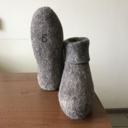 Тапки женские с отворотом, модель 030
